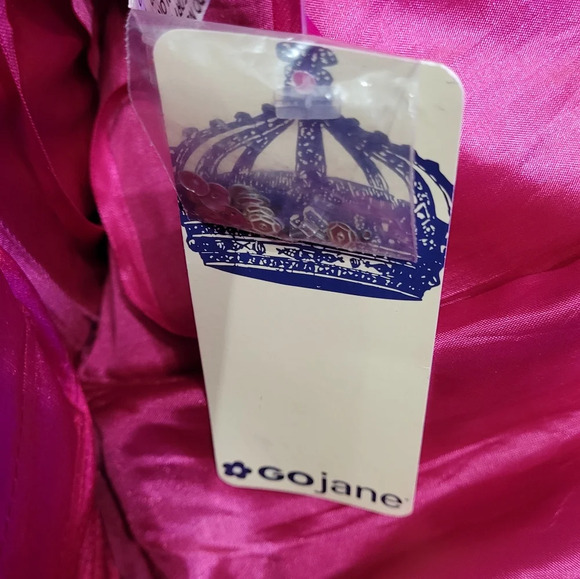 GO JANE Hot Pink A-Line Short Sweetheart Sleeveless Lace-Up Dress Size Women's S - Picture 13 of 16